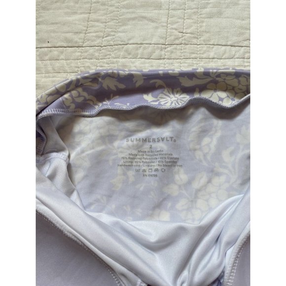 Summersalt Vintage Floral Halter Plunge One Piece Swim Bathing Suit Size 2 - Picture 7 of 10